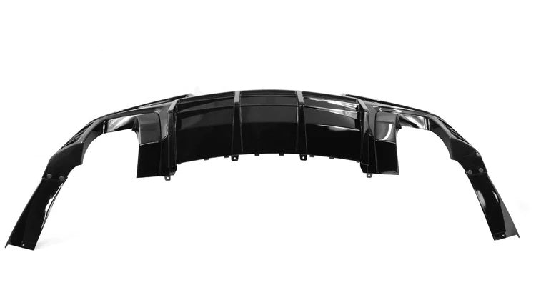 2014-2015 Chevy Camaro Ikon Rear Diffuser Bumper Lip Glossy Black - ONECARWORLD