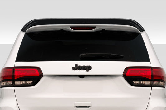 2013-2021 Jeep Grand Cherokee R Style Rear Roof Spoiler + Trunk Splitter Tailgate Mid Wing Gloss Black - ONECARWORLD