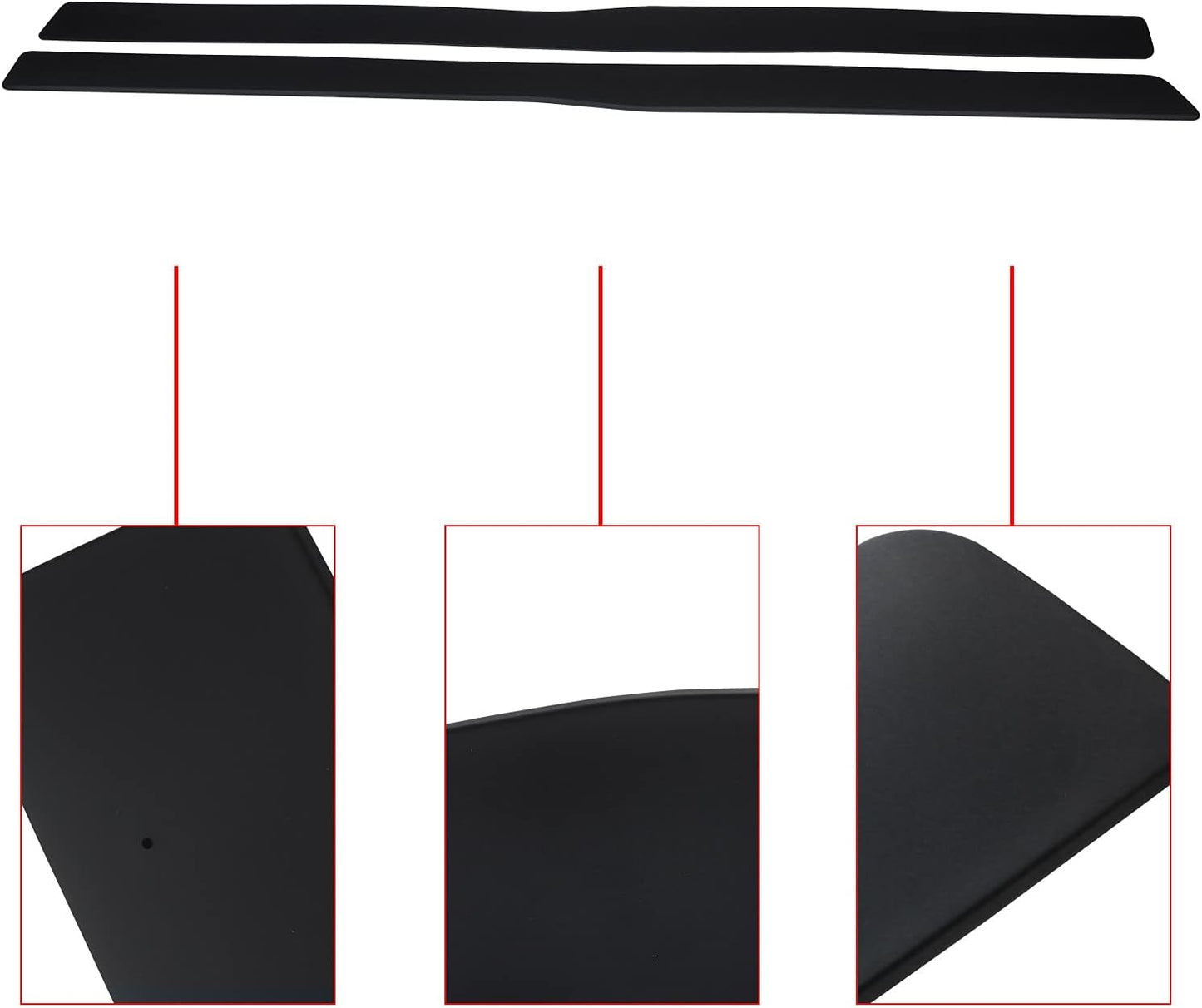 Side Skirts Fits for BMW F80 M3 F82/F83 M4 2015-2020, ABS Glossy Black Extension Rocker Panels - ONECARWORLD