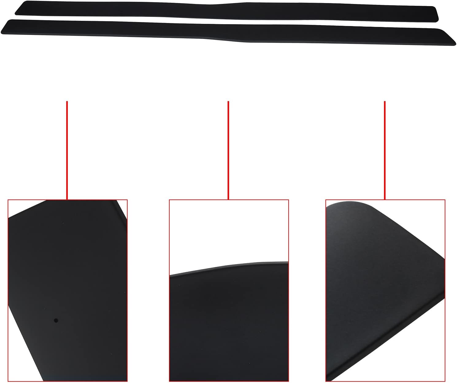 Side Skirts Fits for BMW F80 M3 F82/F83 M4 2015-2020, ABS Glossy Black Extension Rocker Panels - ONECARWORLD
