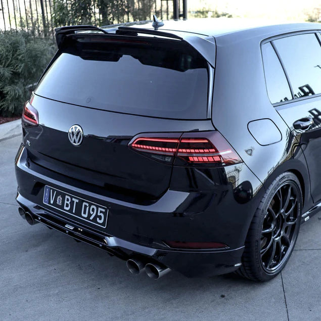 VW Golf R gtd gti Oettinger Style Gloss Black Boot Spoiler MK7 MK7.5 2014-2020 - ONECARWORLD