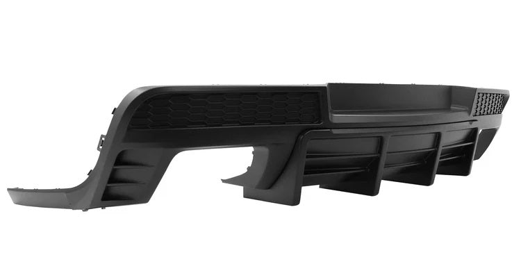 2014-2015 Chevy Camaro Ikon Rear Diffuser Bumper Lip Glossy Black - ONECARWORLD