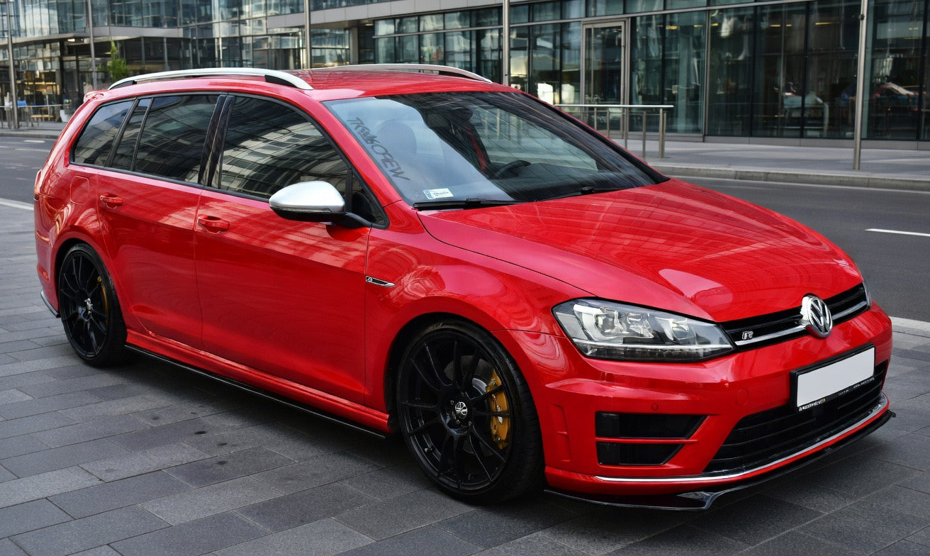 MK7 R Side Skirt Splitter Extensions Rocker Panel Protection Compatible with VW Golf MK7 R Hatchback & Estate 2013-2016