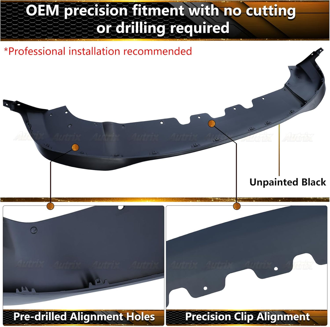 Dodge Durango Front Bumper Lip Spoiler 2021-2024 (Hellcat Style) Onecarworld