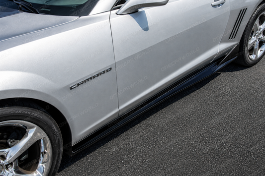 Chevrolet Camaro Side Skirts Rocker Panel 2010-2015 Gloss Black Onecarworld