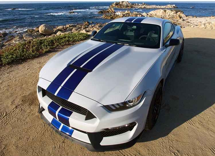 Mustang GT350 Style Aluminum Hood (Fits All 15-17 Models) Direct Fit & Includes Plastic Grille Insert