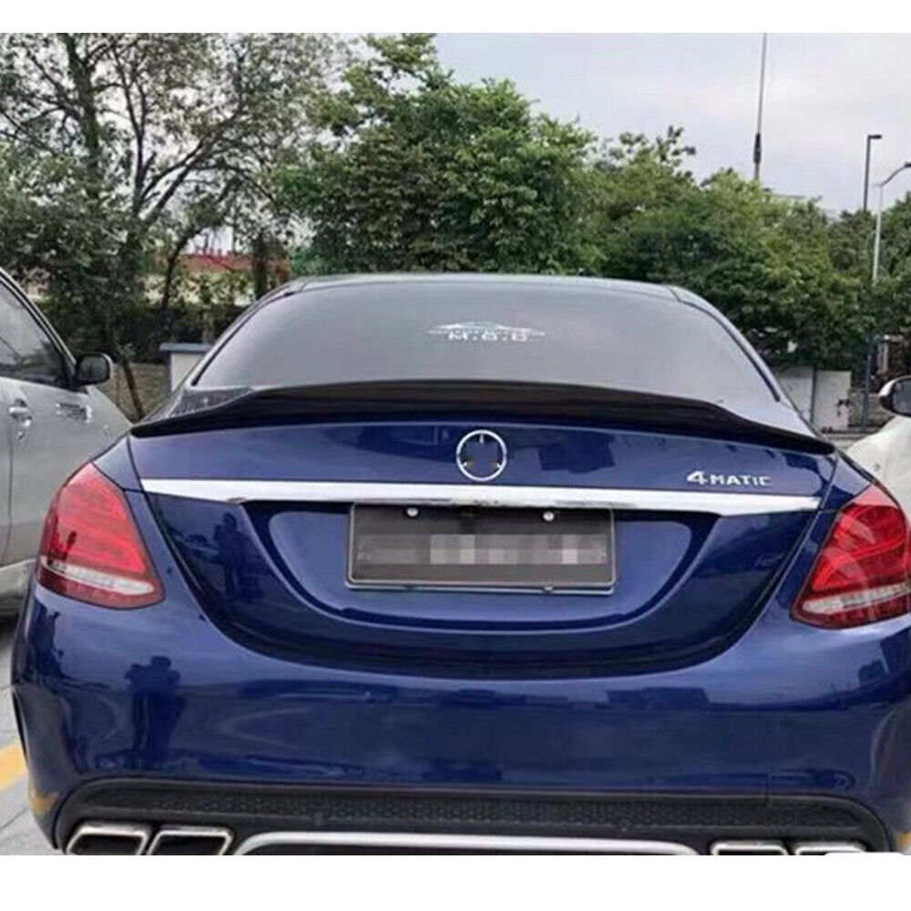 2021-2023 Mercedes Benz W205 C300 C43 Gloss Black PSM Rear Spoiler Wing Lip - ONECARWORLD