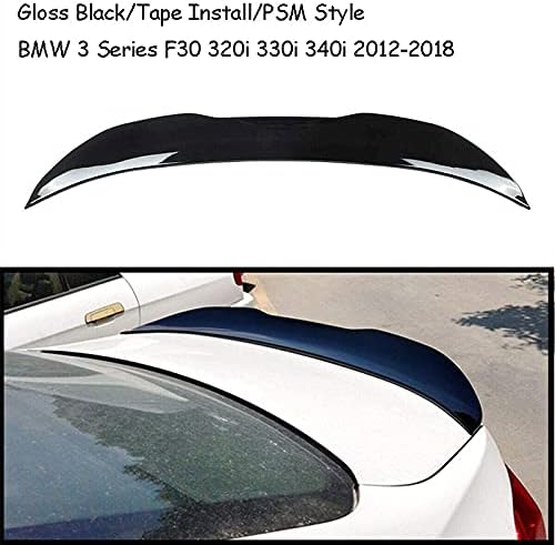 Trunk Spoiler for BMW 3 Series F30 2013-2018 & F80 M3 2014-2018 Rear Spoiler 328i 335i 320i 330i 340i 316i 318i. Rear Boot Lid Highkick Spoiler Wing Lip Glossy Black - ONECARWORLD