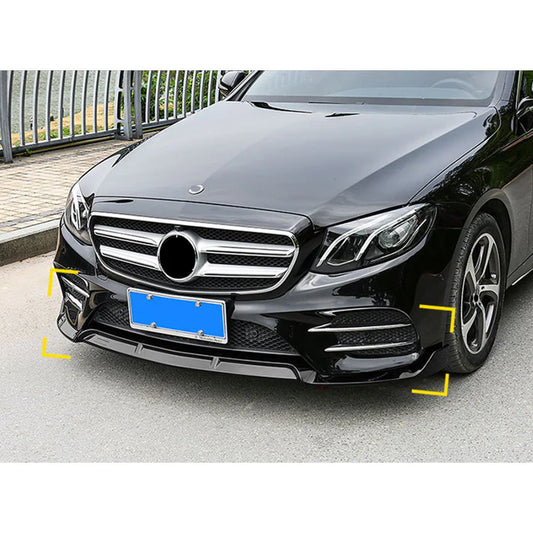 Mercedes-Benz E-Class W213 Front Lip 2016-2020 Glossy Black Onecarworld