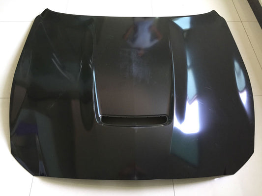 15-17 Mustang GT350 Style Aluminum Hood (Fits All 15-17 Models) Direct Fit & Includes Plastic Grille Insert - ONECARWORLD
