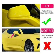 Batman Mirror Cover For Camaro 2016-2022 Glossy Black - ONECARWORLD