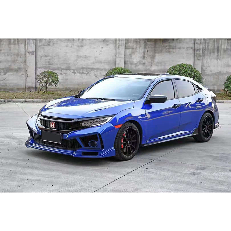 Honda Civic Track Front Bumper 2016-2021 Unpainted Black Onecarworld