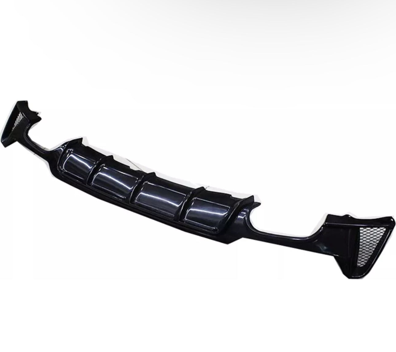 Glossy Black Rear Bumper Diffuser For BMW F32 F33 435i M Tech Quad Out 14-20 1PC