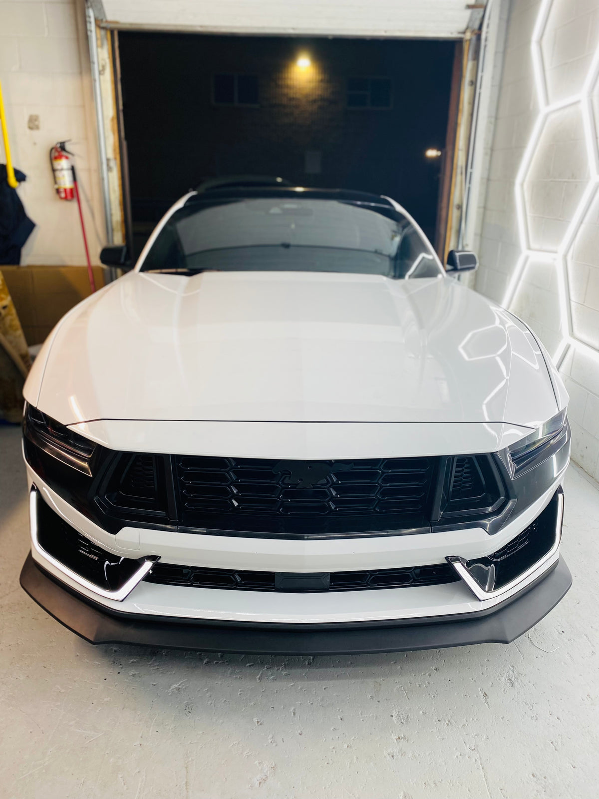 2024+ Ford Mustang Dark Horse Style Front Bumper Conversion – LED Grille Onecarworld