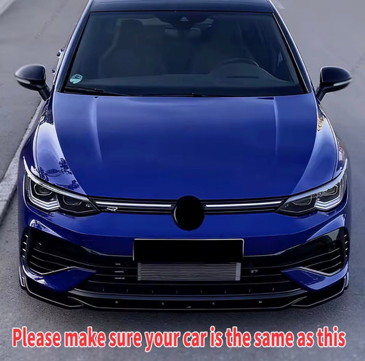 Volkswagen Golf MK8 2020+ Front Lip Glossy Black Onecarworld