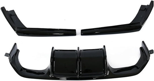 BMW F80 M3 F82 F83 M4 2015-2020 Rear Diffuser with rear lip kit Gloss Black Body Kit - ONECARWORLD