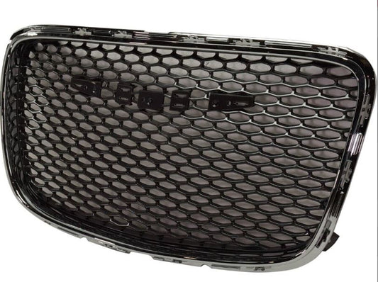Chrysler 300C / Limited 2015–2023 Front Grille – Dark Gray Mesh with Chrome Frame TG-ONECARWORLD