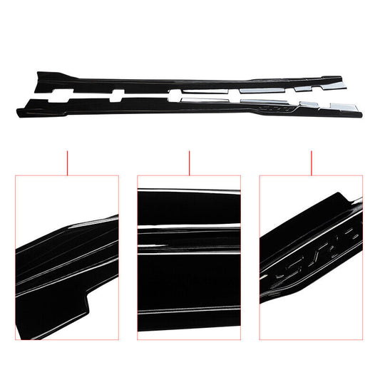 Side Skirts Rocker Panel Extension Body Kit Pair Compatible with Dodge Charger RT SRT Scat Pack Hellcat 392 2015 2016 2017 2018 2019 2020 2021 2022 Models