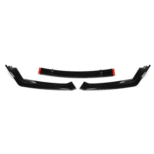Honda Accord 2014-2017 3PCS Front Bumper Lip Spoiler Splitters Glossy Black - ONECARWORLD