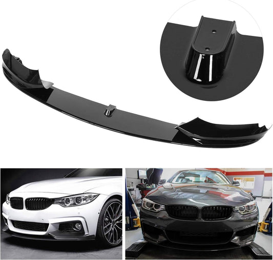 Front Bumper Lip for M Performance Spoiler Splitter Front Bumper Protector Car Bumper Lip Fit for 4 F32 F36 M Sport 2013-2020 Glossy black - ONECARWORLD