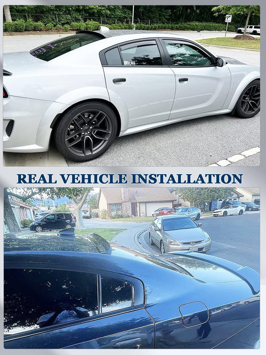 Dodge Charger 2015-2023 Duckbill Style Rear Window Roof Spoiler Wing Gloss Black