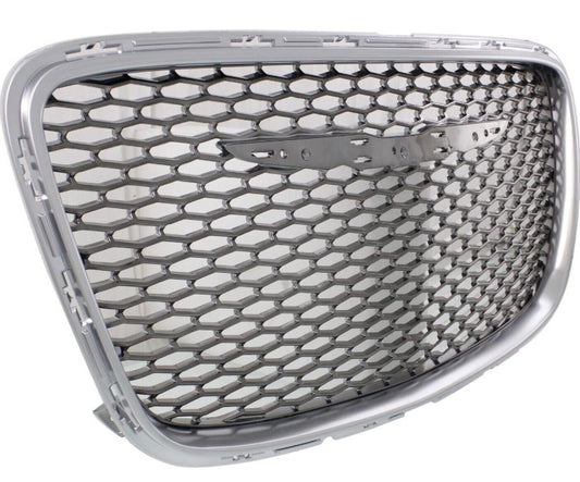 Chrysler 300 2015–2023 Front Grille – Painted Bright Black with Satin Chrome Frame | TG ONECARWORLD