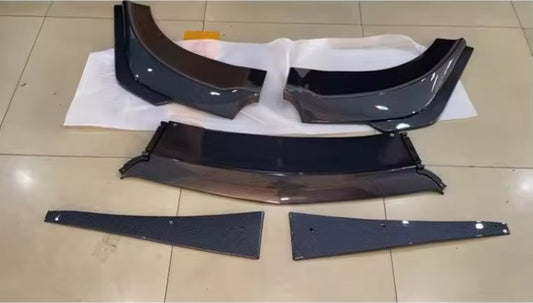 Dodge Charger Front Lip for 2015-2023 SRT, V3 Style Gloss Black PP Front Bumper Lip