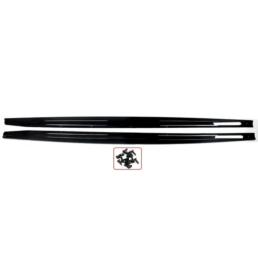 BMW 4 Series G22 G23 2-Door 2020+ Side Skirts Extension Lip Glossy Black Onecarworld