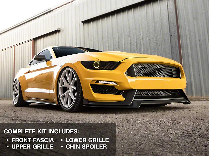 MP CONCEPT Mustang GT350 Style Front Bumper Kit | Fits 2015–2017 GT / EcoBoost / V6 | Unpainted | ONECARWORLD