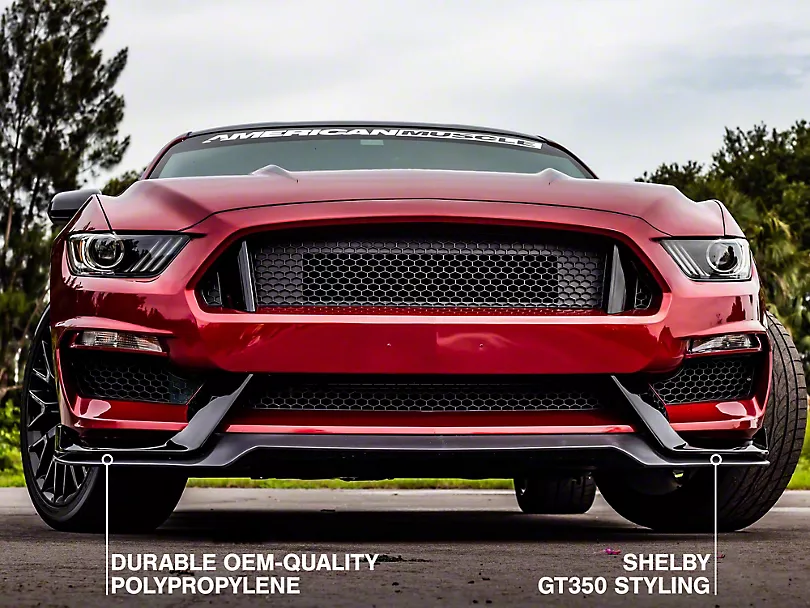 MP CONCEPT Mustang GT350 Style Front Bumper Kit | Fits 2015–2017 GT / EcoBoost / V6 | Unpainted | ONECARWORLD