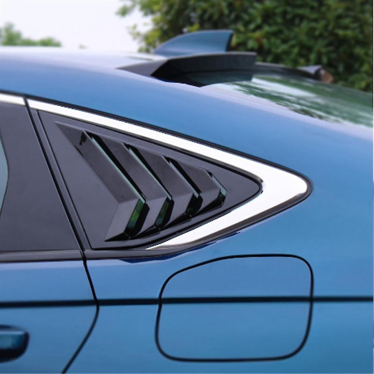 Honda Accord 2023 2024 11th Gen Gloss Black Rear Side Window Louvers Racing Style Triangular Window Glass Blinds