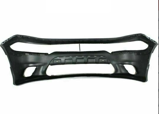 Front Bumper Primed with Hood Scoop – Fits 2015–2023 Dodge Charger, Excludes 2020–2023 Widebody | TG ONECARWORLD