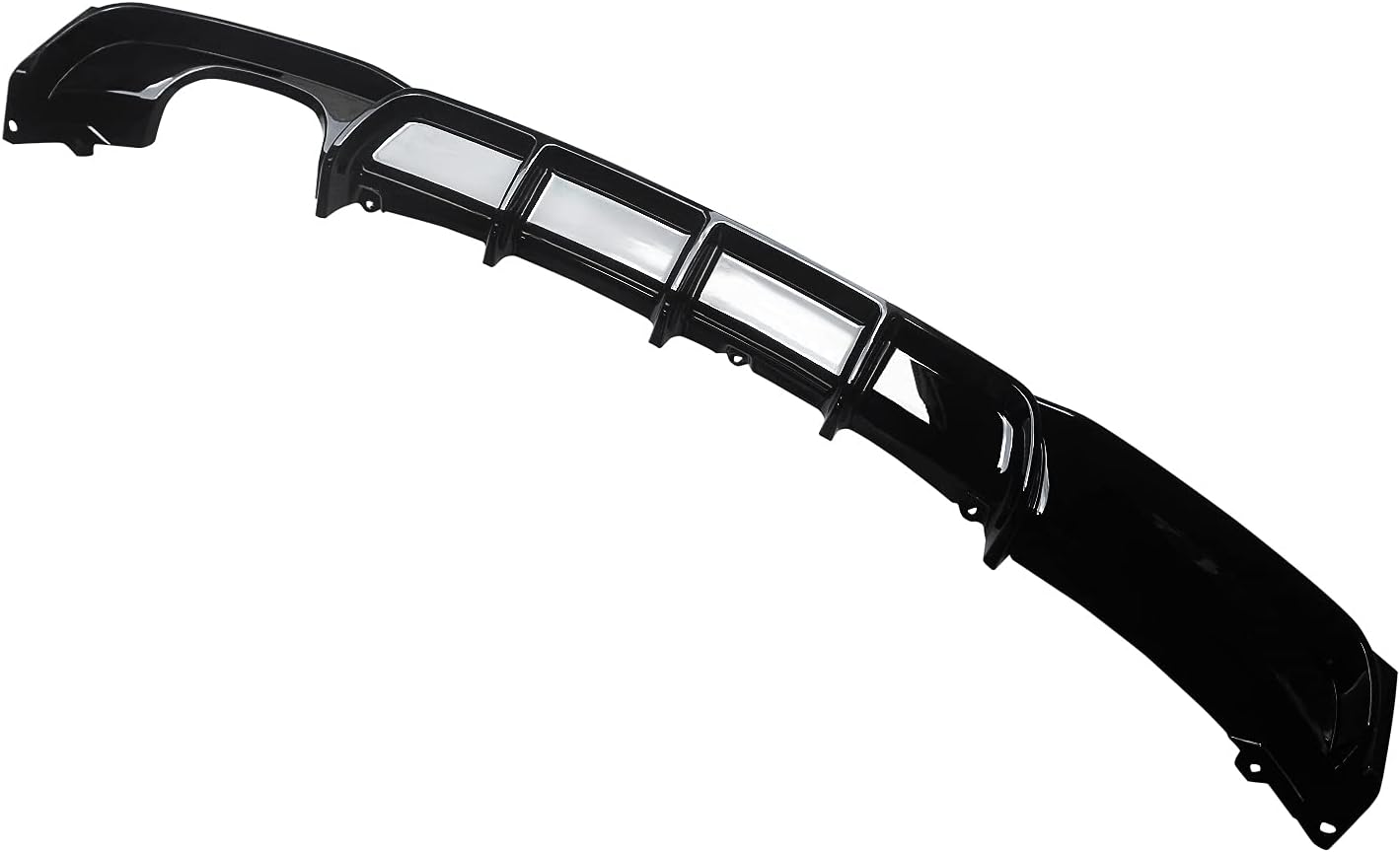 Rear Diffuser for 2012-2019 BMW 3 Series F30 F31 320i 330i 340i with M Sport Bumper,Gloss Black ABS Material Lower Bumper Lip single Exhaust - ONECARWORLD