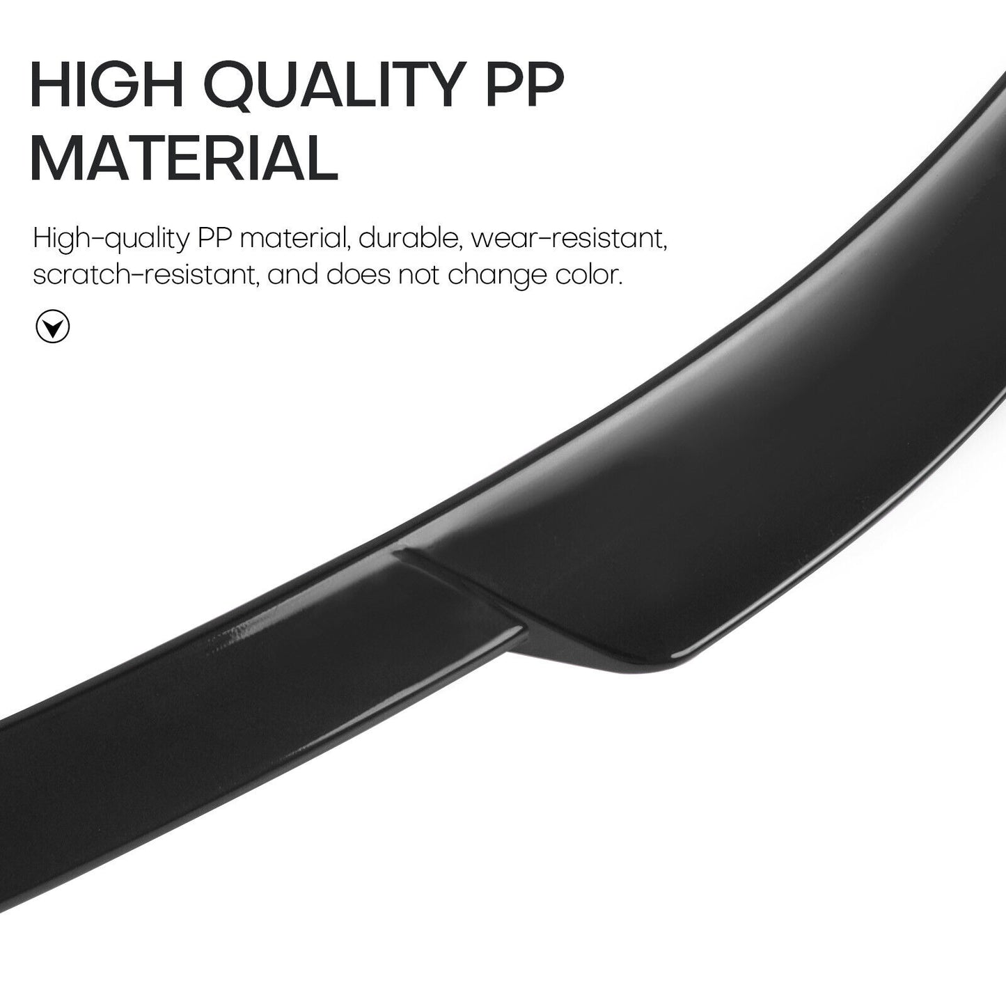 M4 Style Toyota Corolla 2019-2023 4 Door Rear Trunk Spoiler Wing Roof Lip Glossy Black - ONECARWORLD