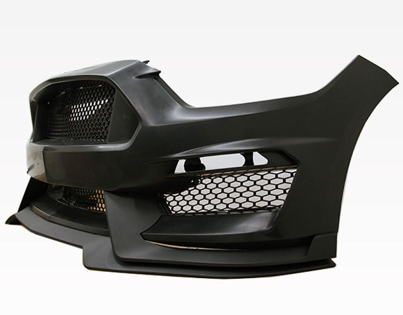 15-17 Mustang GT350 Style Mustang Front Bumper with Front Lip – Polypropylene (Fits ECO, GT & V6) - ONECARWORLD