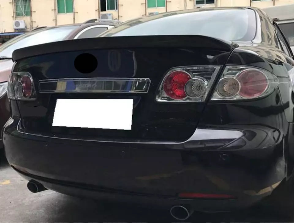 Mazda 6 Ducktail Rear Lip Boot Spoiler Wing Glossy Black 2003-2016