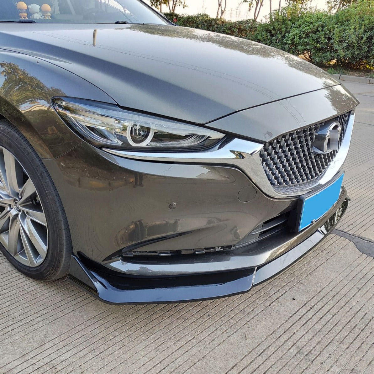 Mazda 6 Atenza 2017-2020 Front Lip Splitter Glossy Black Onecarworld