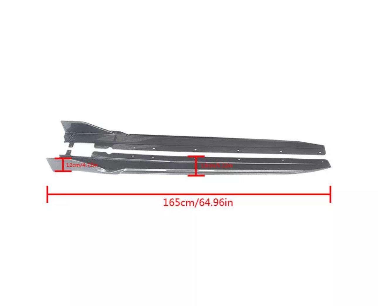 Side Skirts for 2019-2023 BMW G20 G28 3 Series M Sport Gloss Black 3D Racing Style Extension Rocker Panels