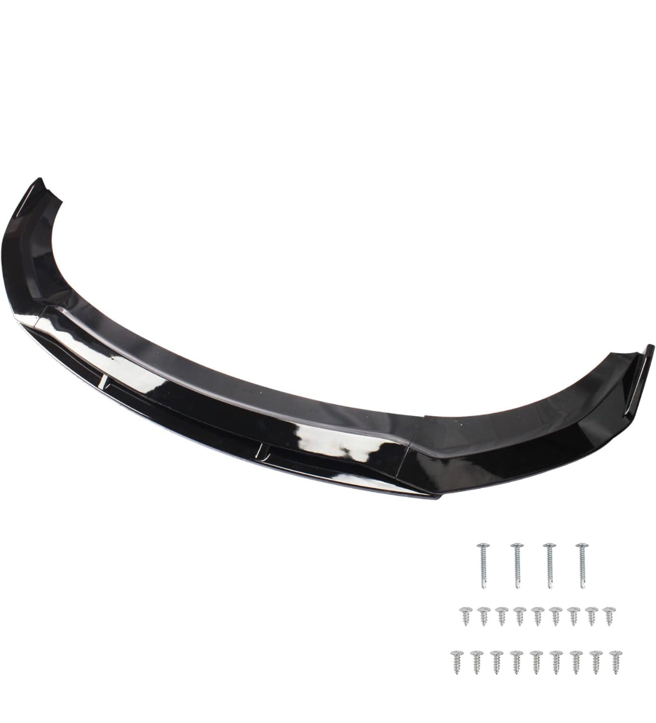 Front Bumper Lip - 4PC for 2015-2023 Dodge Charger SRT Hellcat Scat Widebody Glossy Black - ONECARWORLD