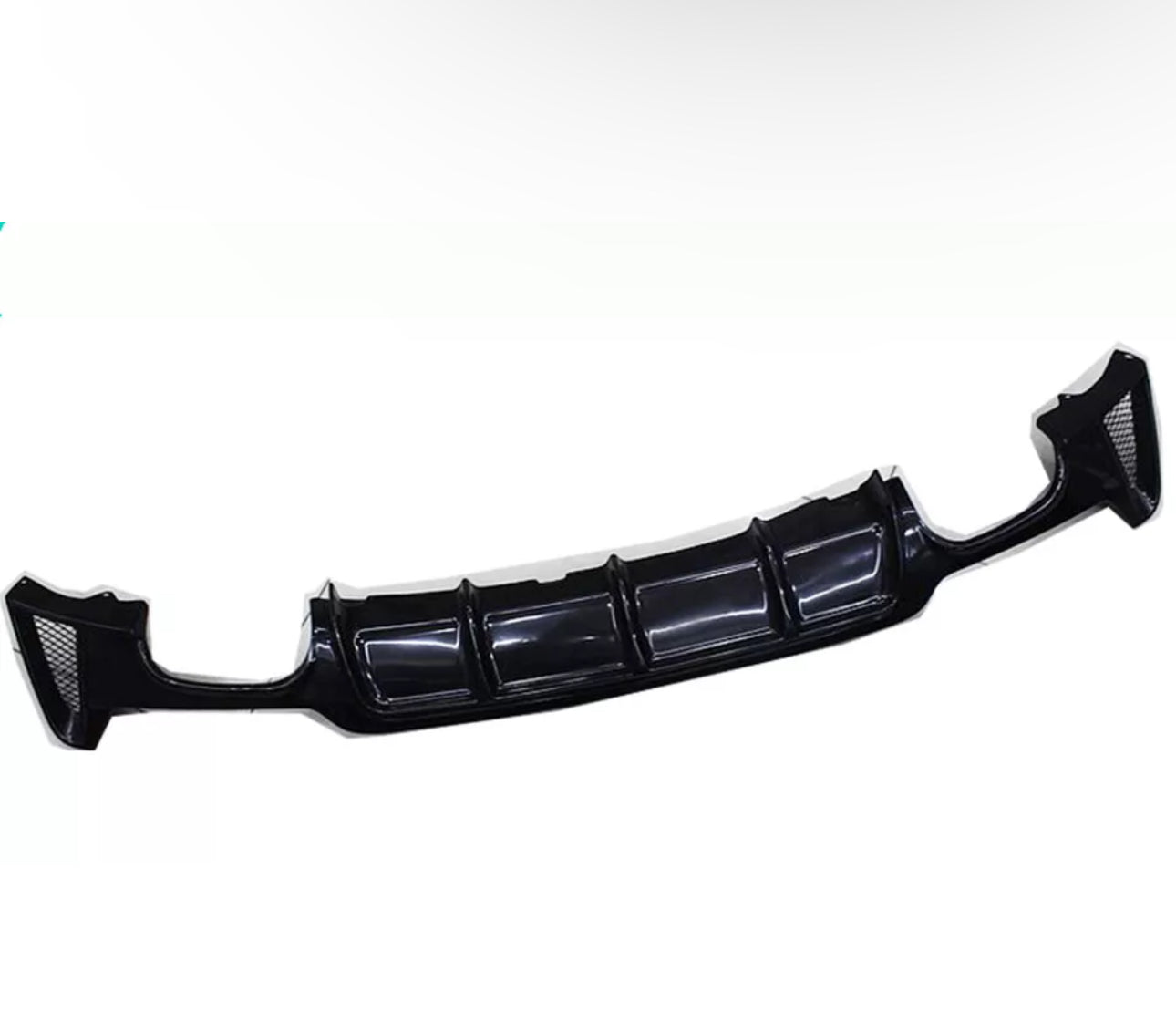 Glossy Black Rear Bumper Diffuser For BMW F32 F33 435i M Tech Quad Out 14-20 1PC