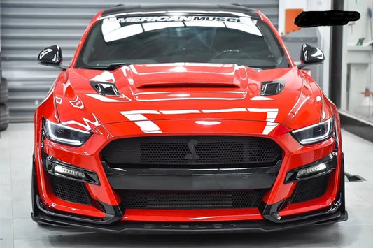 Ford Mustang 2015-2017 GT500 Style Front Bumper Conversion Kit.
