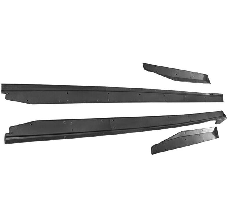 Ford Mustang GT350 15-23 Style Glossy Black 4PCS Side Skirts Bottom Line - ONECARWORLD