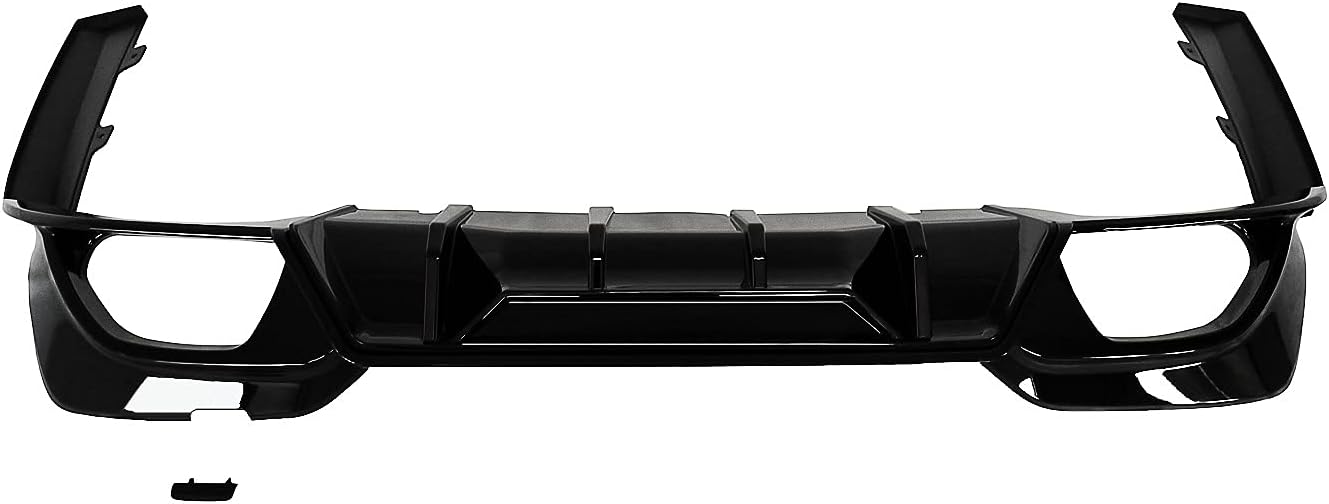 Rear Diffuser Fit for 2019-2023 BMW G20 3 Series M Sport ABS Gloss Black Lower Bumper Splitter Lip - ONECARWORLD
