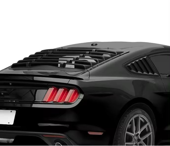 Ford Mustang Window Louver Glossy Black ABS Material Fit for 2015-2023