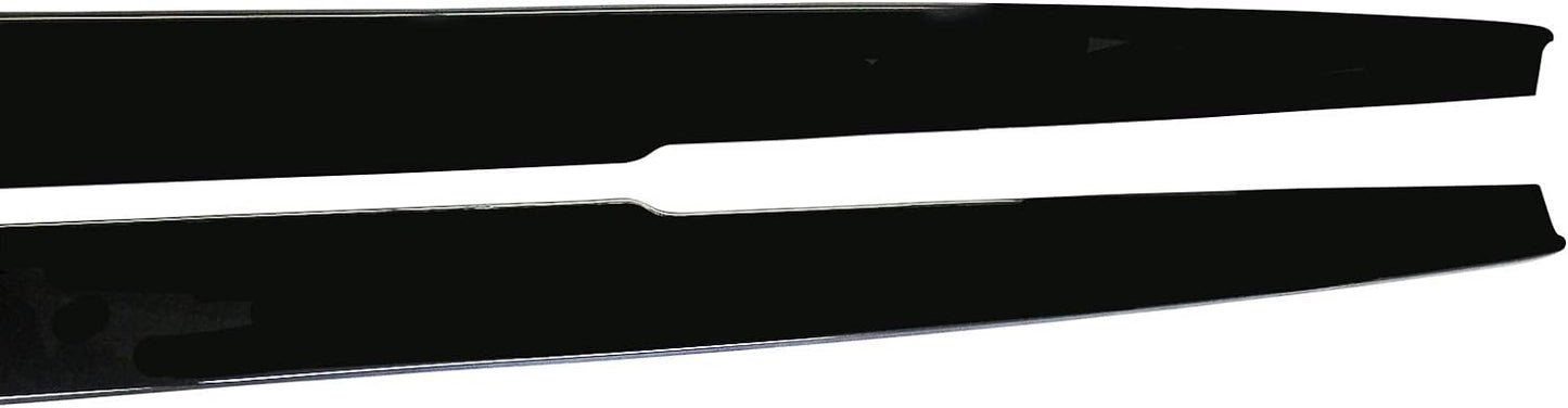 Side Skirts for 2011-2016 BMW 5 Series F10 F11 F18 | M Performance Style ABS Plastic Gloss Black Extension - ONECARWORLD