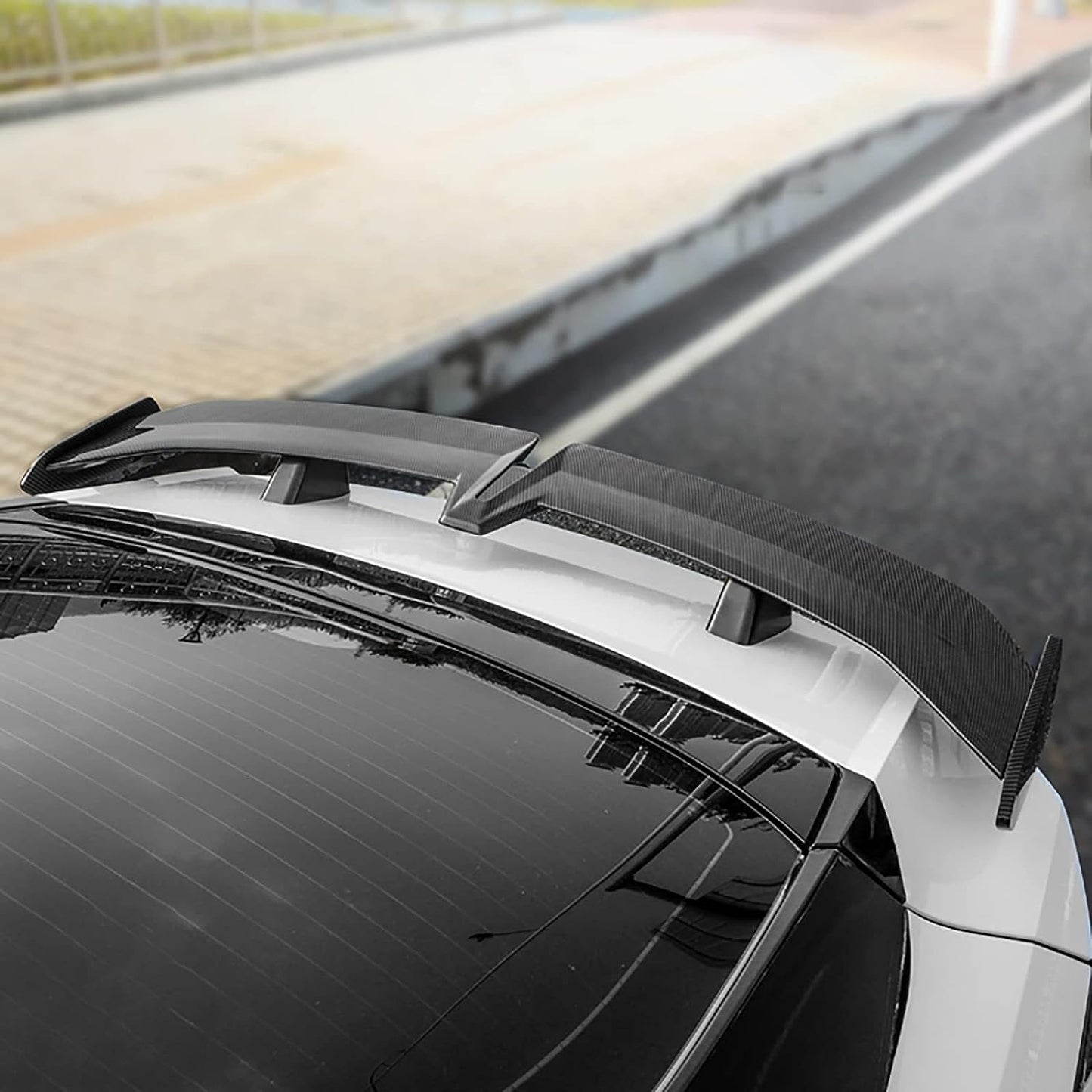 Hyundai Elantra Mecha Style 2020 2021 2022 2023 Trunk Lid Spoiler,Rear Spoiler lip, Body Kit,Car Modification Accessories(Glossy Black) - ONECARWORLD