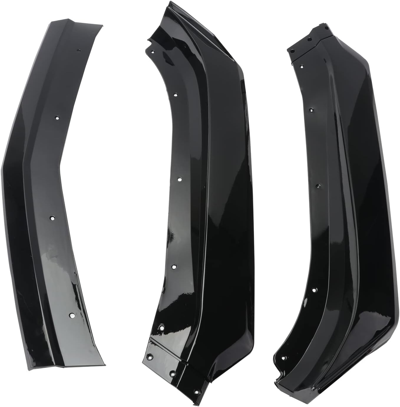 Camaro Front Bumper Lip for SS /19-22 LS LT RS Glossy Black ABS Front Bumper Lip Splitter Spoiler 3pcs - ONECARWORLD
