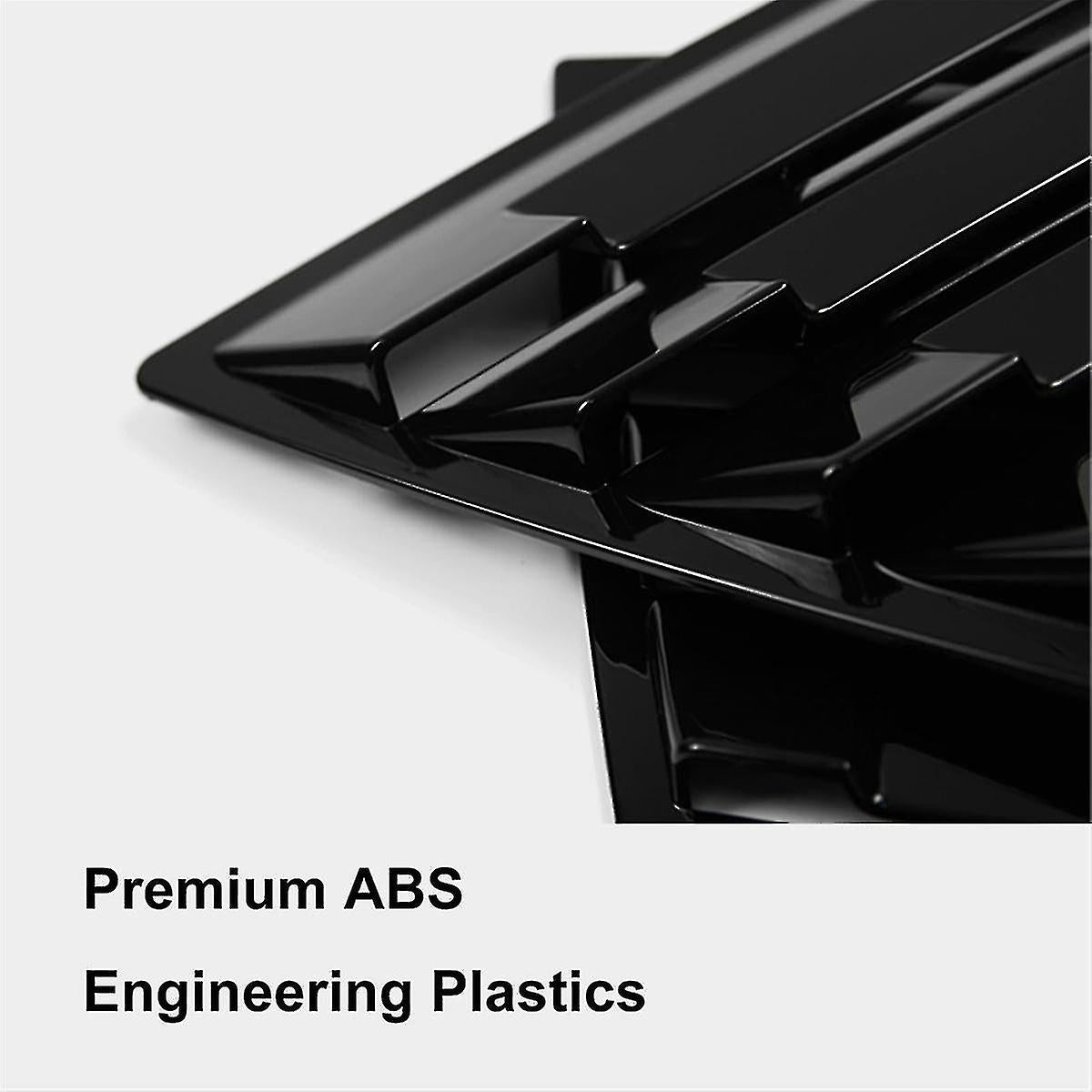 Honda Accord 2023 2024 11th Gen Gloss Black Rear Side Window Louvers Racing Style Triangular Window Glass Blinds
