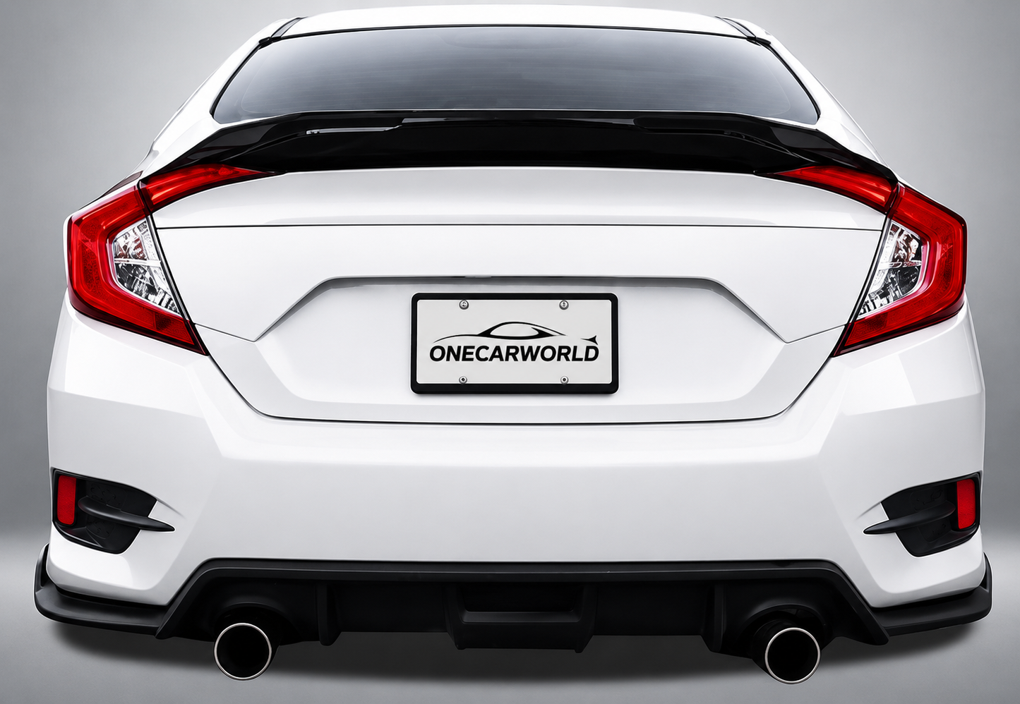Honda Civic JDM Style Rear Trunk Spoiler Gloss Black ABS 2016-2021 Onecarworld