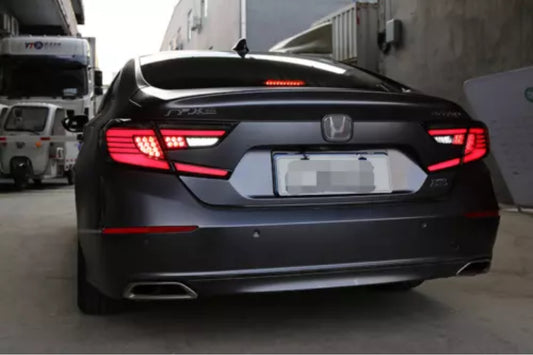 LED Tail Lamps Fit For 2018-2021 Honda Accord Dark Rear Light LED Dynamic Signal
